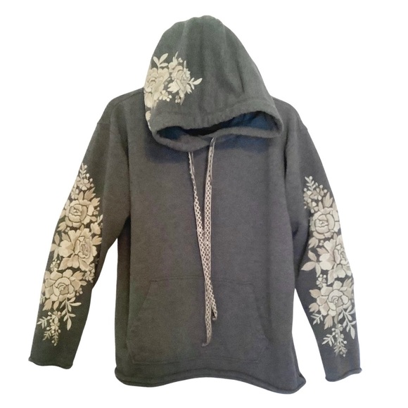 Johnny Was Olenna Embroidered Pullover Hoodie - Picture 6 of 10